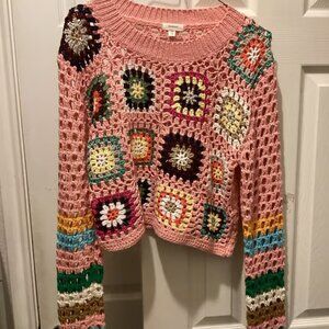 Crocheted sweater size small by debut